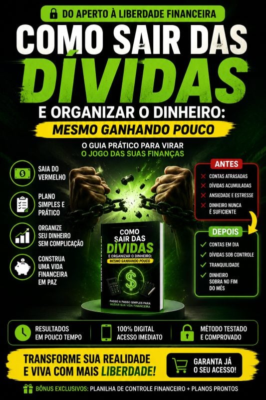 Como Sair das Dívidas e Organizar o Dinheiro: Mesmo Ganhando Pouco