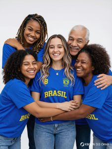 Camiseta Feminina Brasil Copa Camisa Torcedor 100% Algodão — foto 3