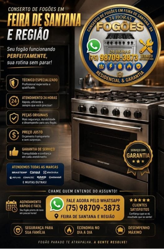 Conserto de fogoes santana