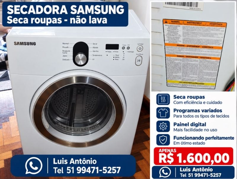 Máquina secadora Samsung