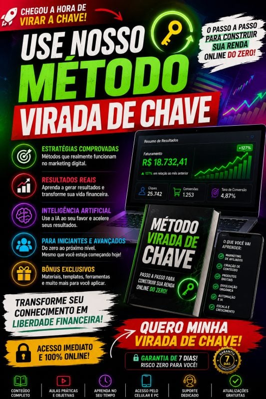 Método Virada De Chave - Método Para Fazer Dinheiro Na Internet