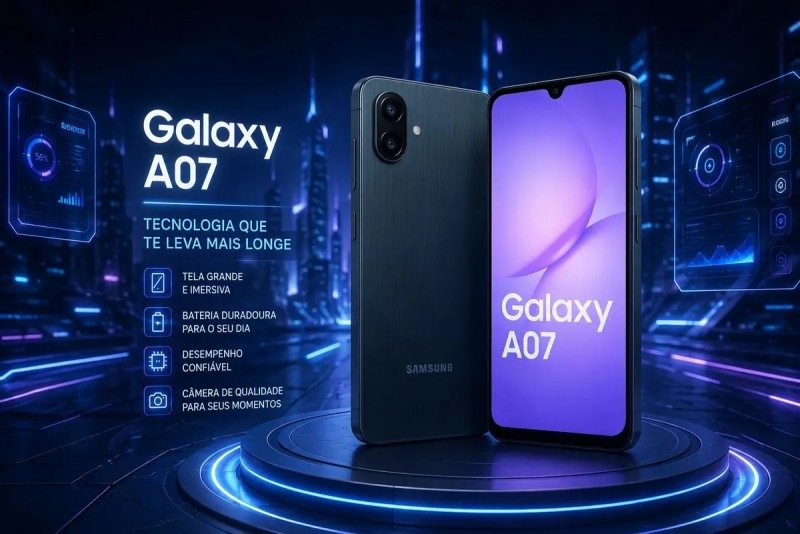 Celular Samsung Galaxy A07 128Gb 4Gb RAM Preto — foto 2