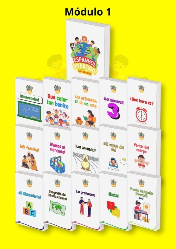 Espanhol Divertido para Crianças - Kit Completo de Atividades