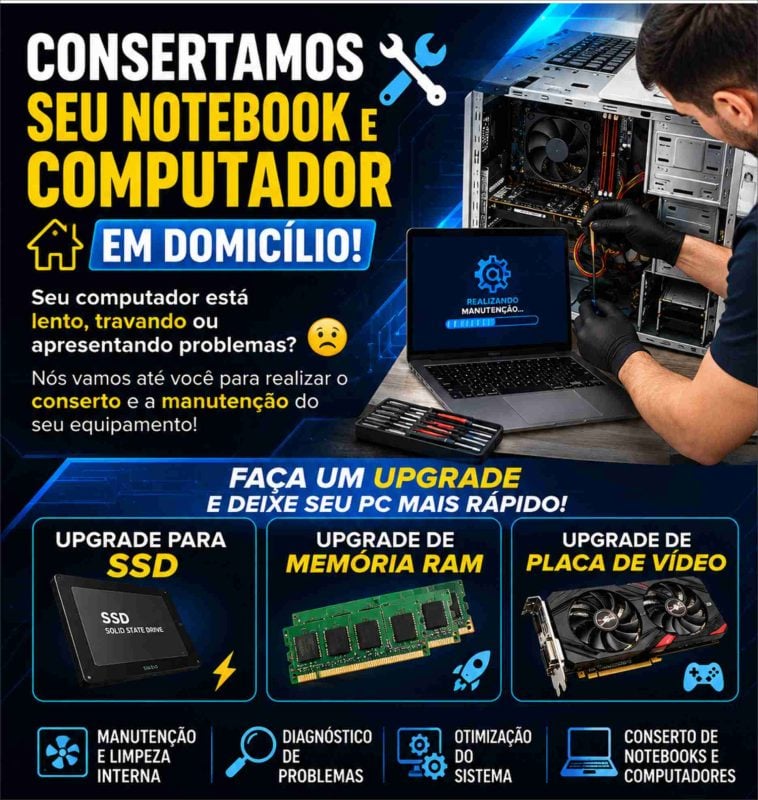 Upgrade computador! ssd, memoria ram e placa de vídeo!