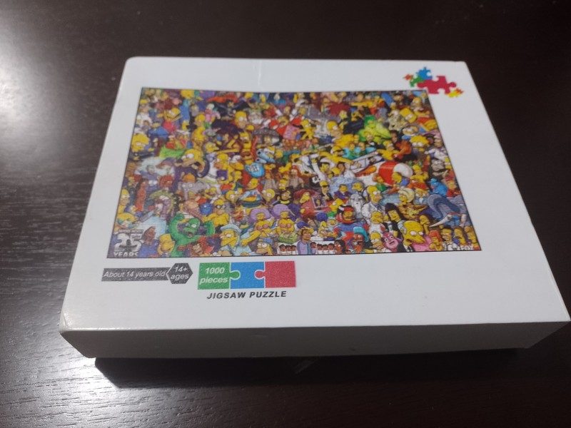 Quebra-cabeça Os Simpsons 1000 peças Completo