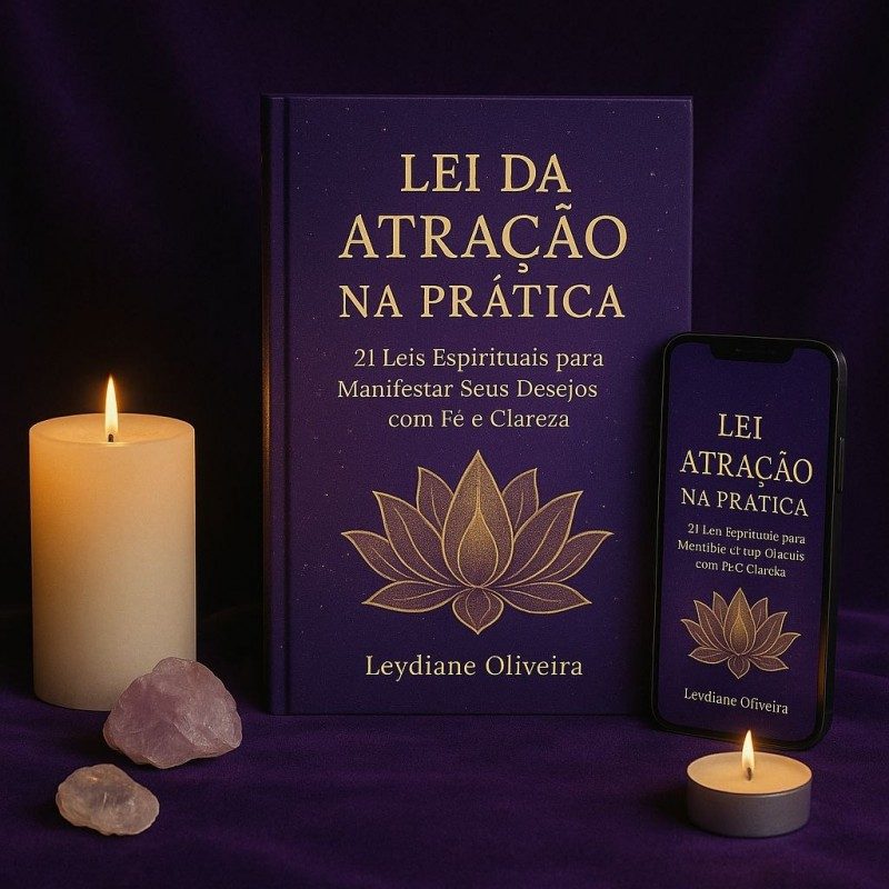 Lei da Atração na Prática 21 Leis Espirituais para Manifestar Seus Desejos com Fé e Clareza