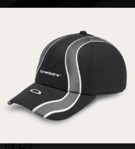 Boné preto casual preto unissex Oakley Wave tamanho S/m — foto 4