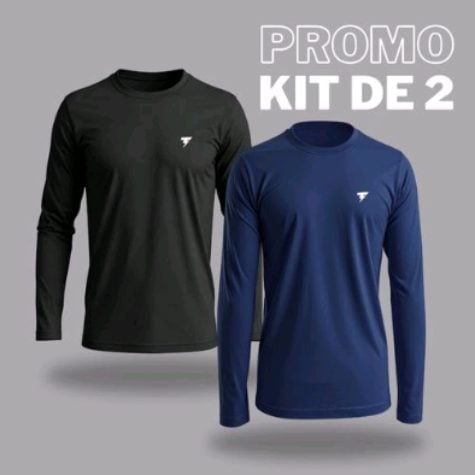 Kit com duas camisas térmicas
