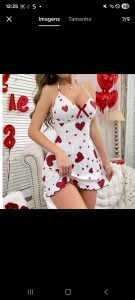 Kit de pijama + camisola feminino estilo baby doll — foto 6