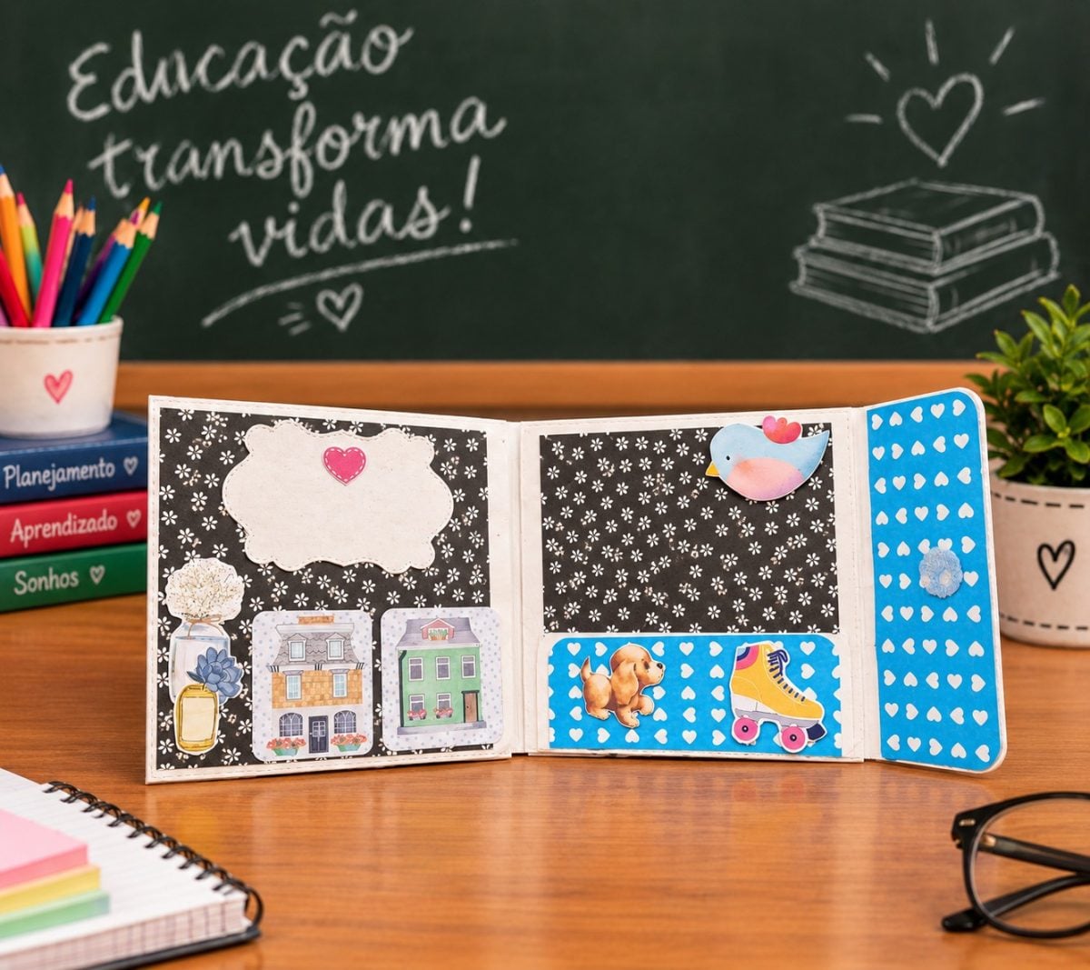 Cartão Dobradura Dia dos Professores — foto 2
