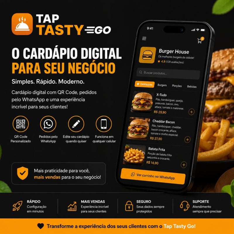 Adquira já seu cardápio digital para seu negócio