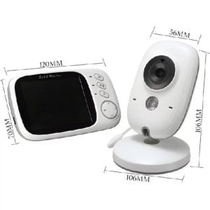 Babá Eletrônica com Monitor Visão Noturna Áudio Bidirecional Sensor de Temperatura Monitor — foto 5