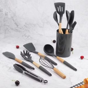 Kit com 12 utensílios de silicone! Resistentes, antiaderentes e fáceis de limpar. #Cozi — foto 4