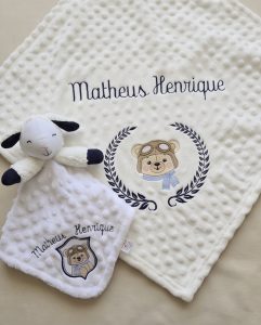 Kits Bebê Personalizados Manta Naninha Fraldas Enxoval — foto 4