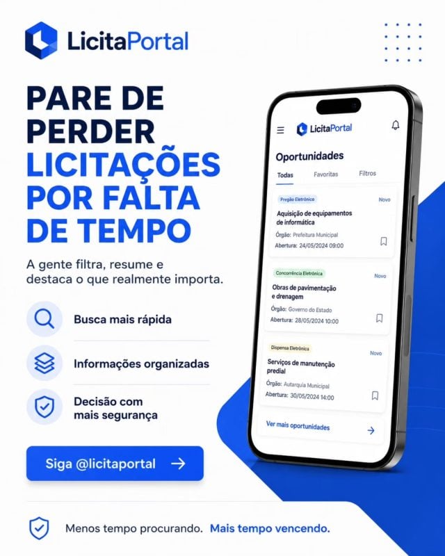 LicitaPortal - Encontre Licitações e Pregões em Todo o Brasil