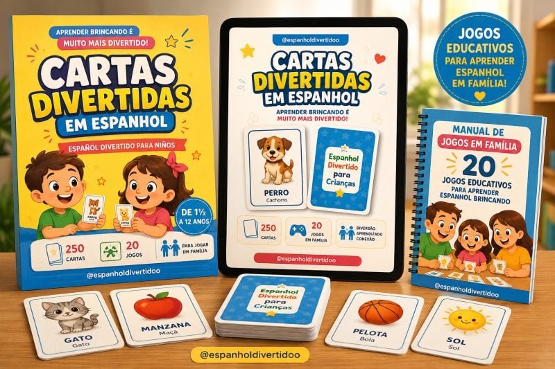 Kit Cartas Divertidas em Espanhol
