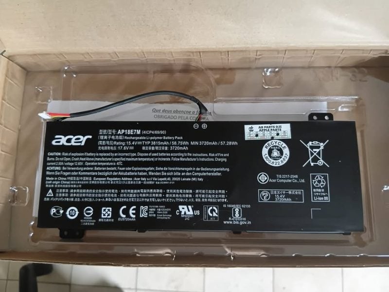 Bateria De Notbook Acer Original