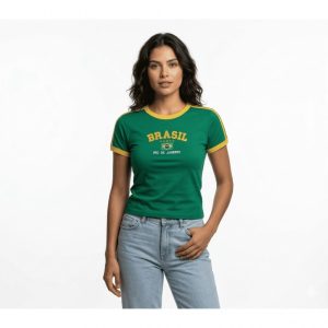 Camisa do Brasil feminina Baby look — foto 4