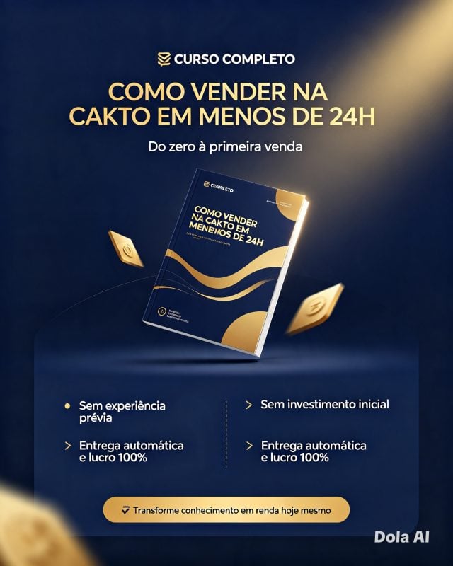 Produto digital (de como vender na cakto