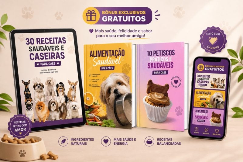 30 Receitas Saudáveis para Pet!