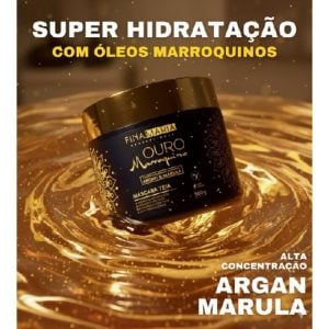 Máscara Capilar Fina Maria Ouro 500g Hidratação Intensa, Anti-Frizz — foto 3