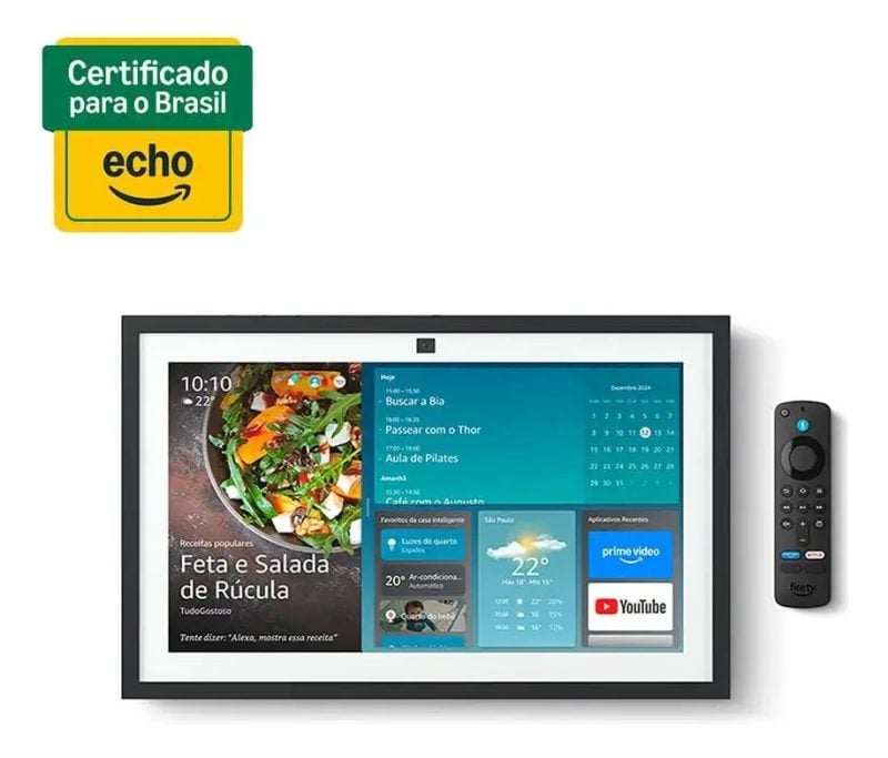 Echo Show 15 Amazon Smart Display Full Hd 15,6'' Com Alexa Cor Preta-Pegar Ingá/Niterói/RJ