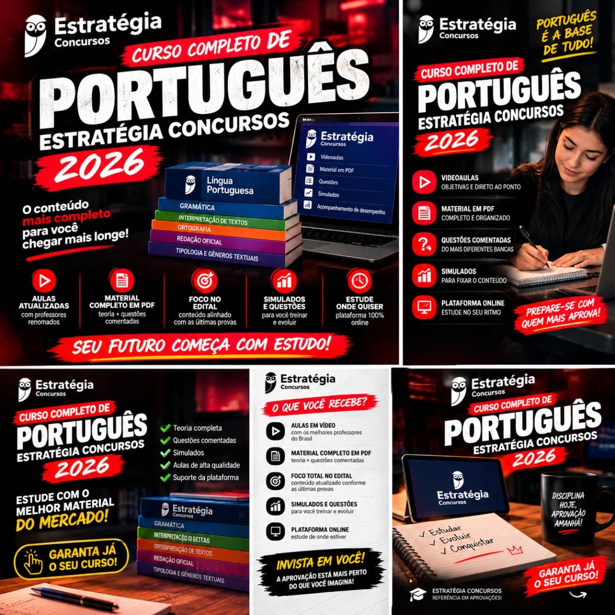 Curso completo de português - Estratégia Concursos (2026) — foto 2