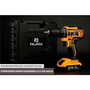 Parafusadeira E Furadeira A Bateria Pf21b2 21v Com Duas Baterias F02 4979 - Falasca — foto 5