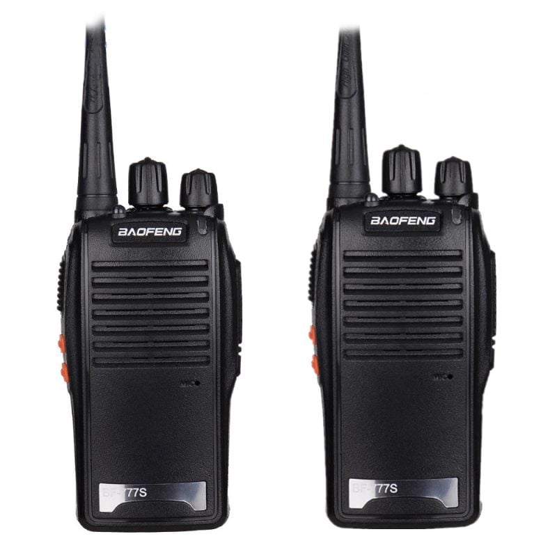 Kit 2 Radio Comunicador Bf-777s Acompanha 1 Bases Carregadoras