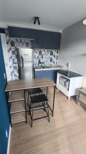 Apartamento 1 dormitório, sala, cozinha americana, banheiro, mobiliado — foto 15