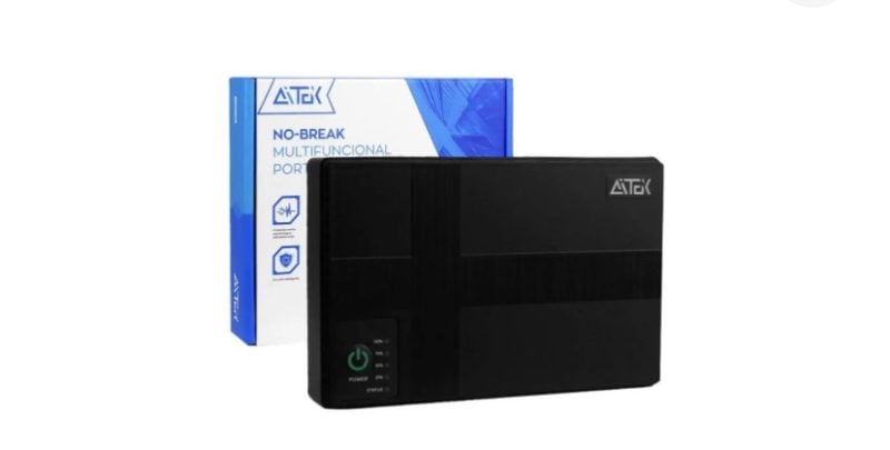 No-break Multifuncional Portátil 36w Usb Proteção Sobrecarga