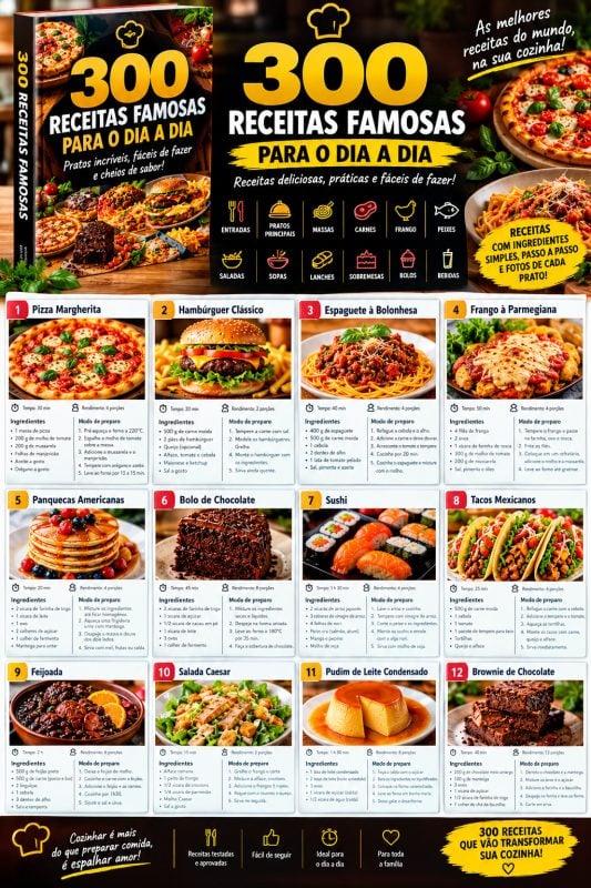 300 receitas Deliciosas para o dia a dia