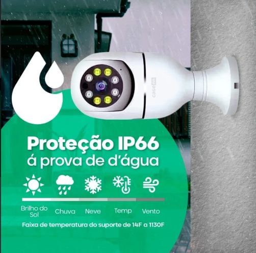"2 Em 1 Imperdível: A Lâmpada Que Ilumina E Vigia Sua Casa Em Tempo Real"