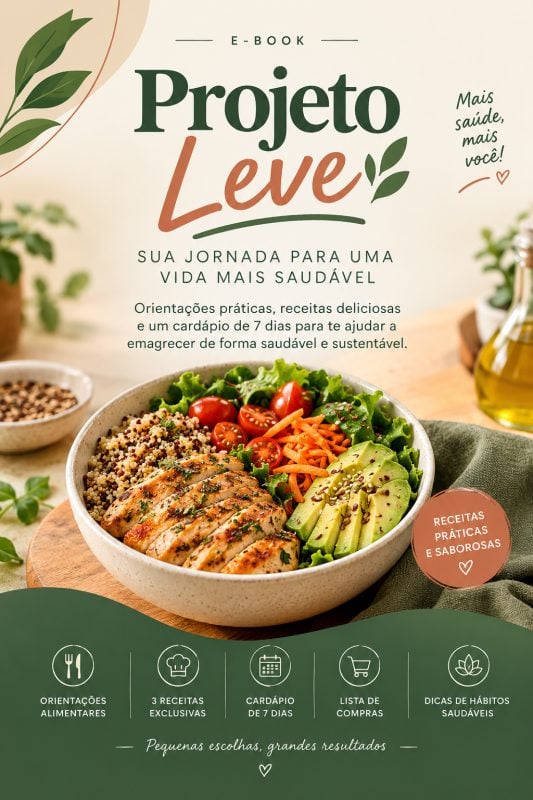 Ebook- Projeto Leve: Sua Jornada para uma Vida Mais Saudável