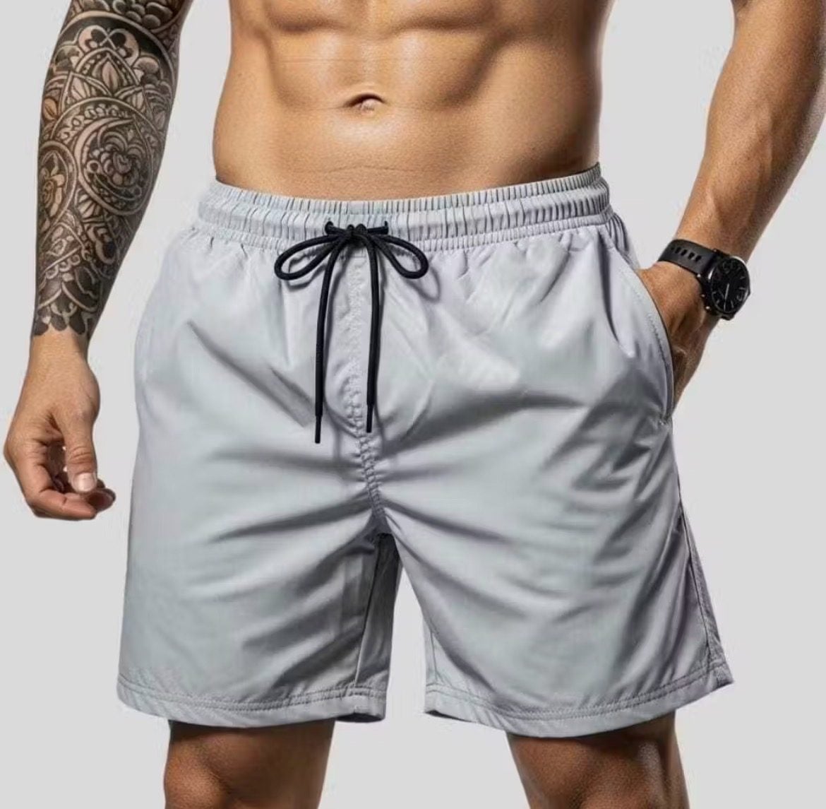 Shorts masculino tactel praia academia treino corrida verão secagem rápida — foto 2