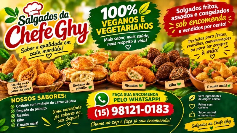 Salgados Veganos E Vegetarianos