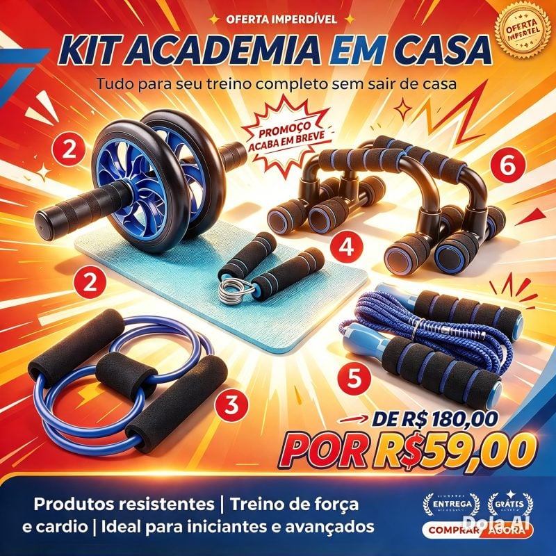 Kit treino em casa