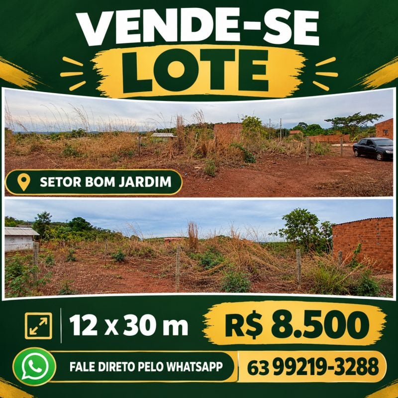 Lote a Venda no Setor Bom Jardim