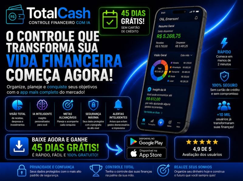 Baixe nosso App totalmente GRATÍS!