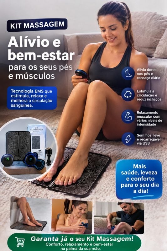 Kit de Massagem Completo Relaxe e Alivie a Tensão em casa