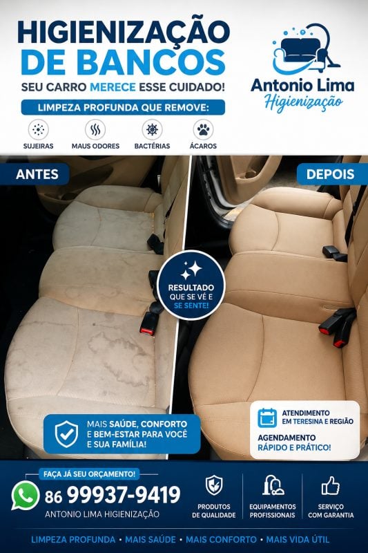 Limpeza de bancos de carro