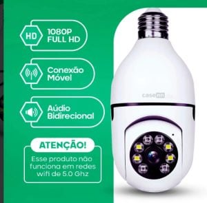 "2 Em 1 Imperdível: A Lâmpada Que Ilumina E Vigia Sua Casa Em Tempo Real" — foto 3