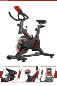 Bicicleta Ergométrica Spinning Redfin Roda De Inércia 6kg Bike Indoor Vertical Residencial — foto 4