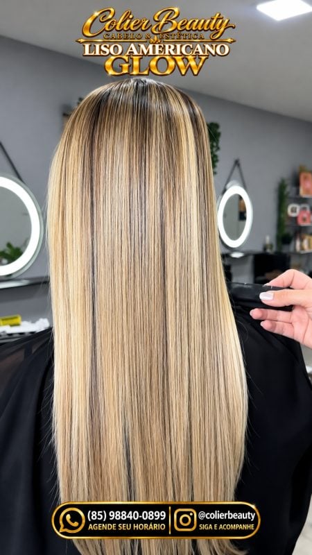 Cabelo liso americano glow