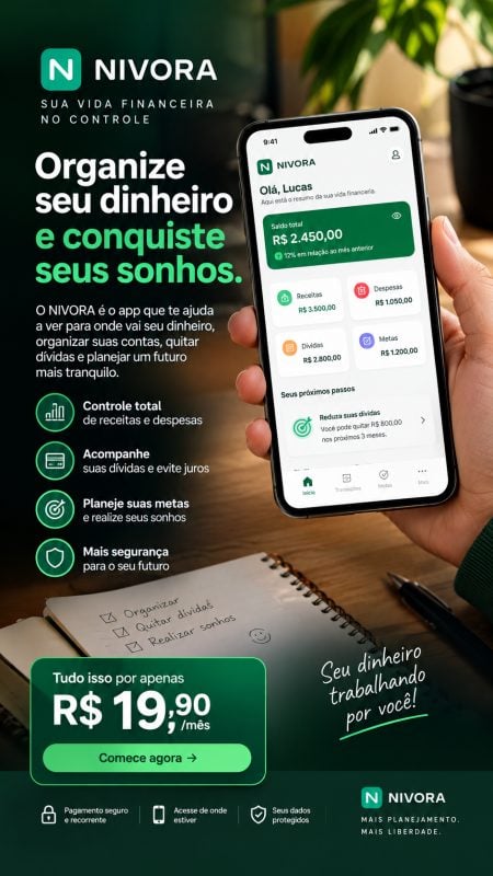 NIVORA Organize hoje. Conquiste amanhã.