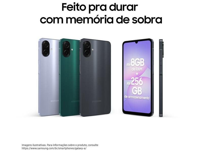 Smartphone Samsung A07 128GB Preto 4GB RAM Tela 6,7
