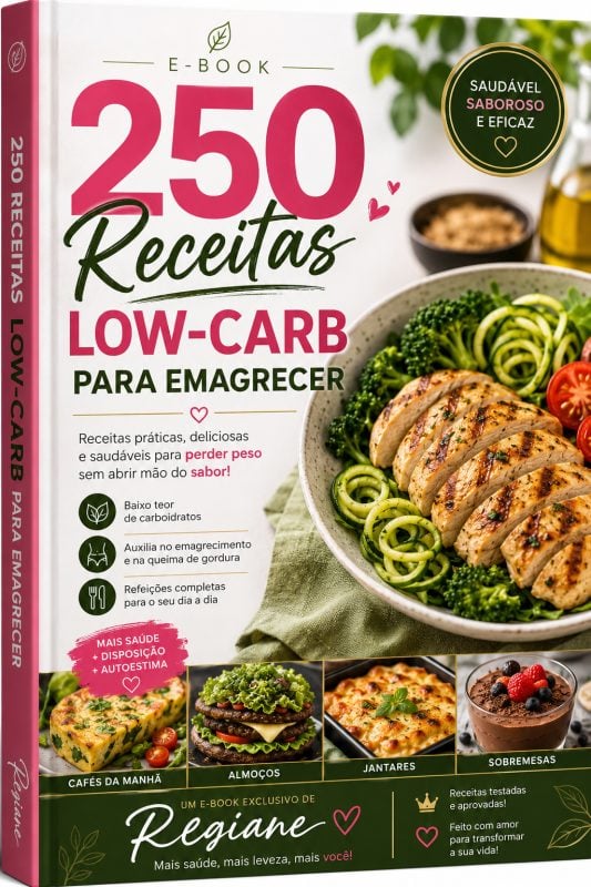 Ebook: 250 Receitas Low-carb para Emagrecer