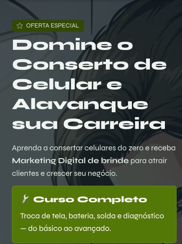 Curso de conserto de celular