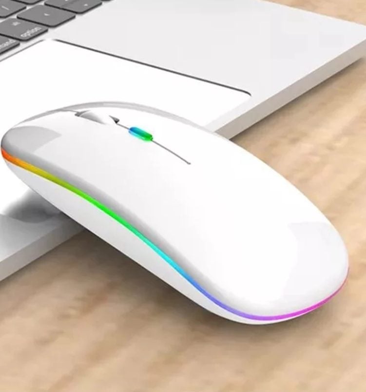 Mouse Sem Fio Recarregável Wireless Led Rgb Ergonômico — foto 2