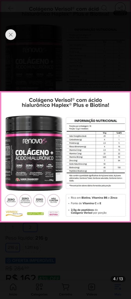 Colágeno Verisol + Ácido Hialurônico: Pele Mais Firme, Hidratada e Jovem — foto 2